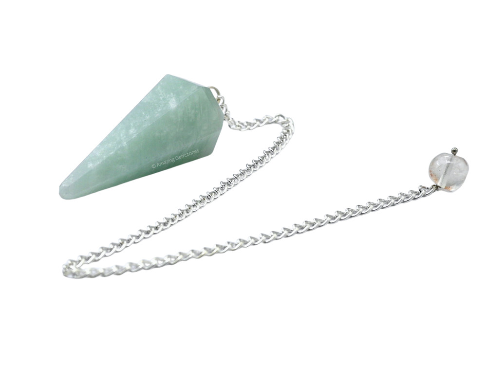 Amazonite Dowsing Crystal Pendulum