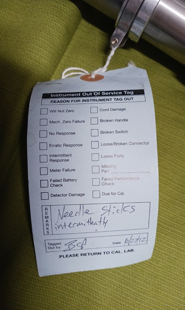 WM B Johnson 2000w Survey Meter Extender