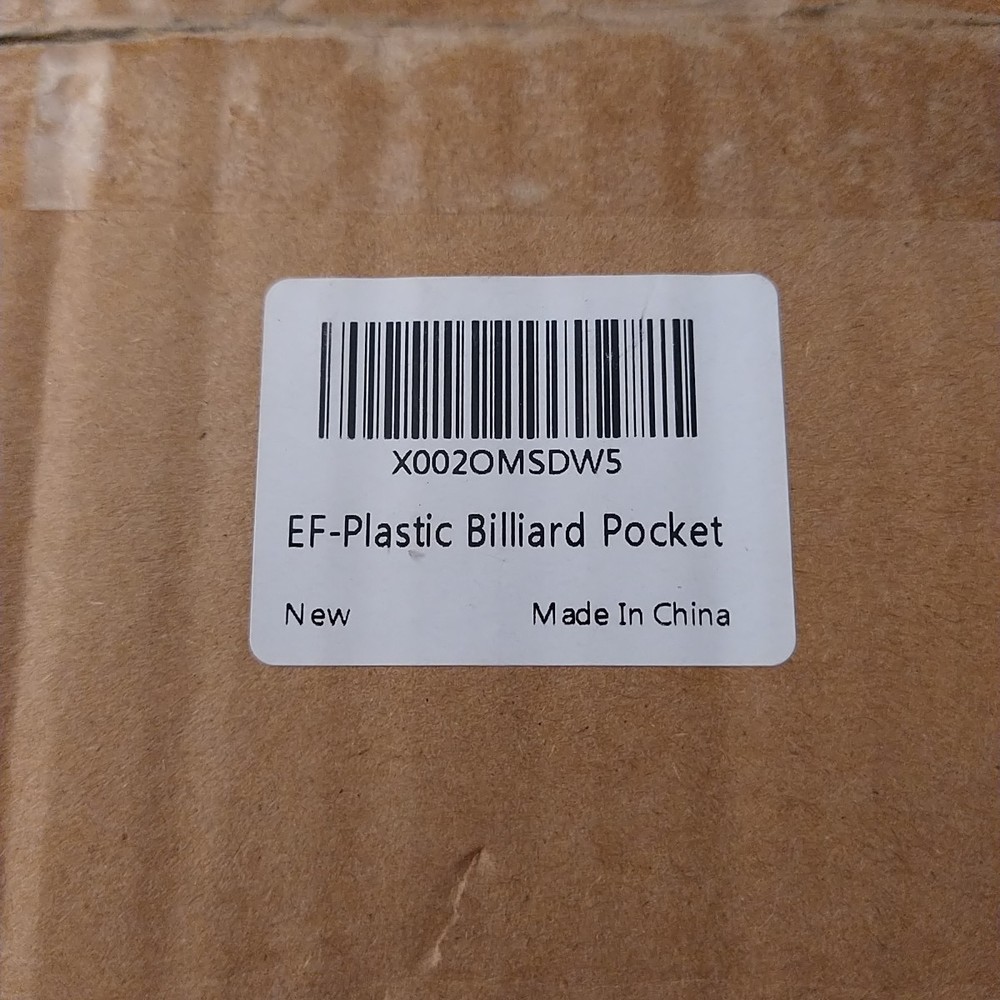 Set of 6 Billiard Pool Table Pockets Durable Plastic Web Replacement Pockets