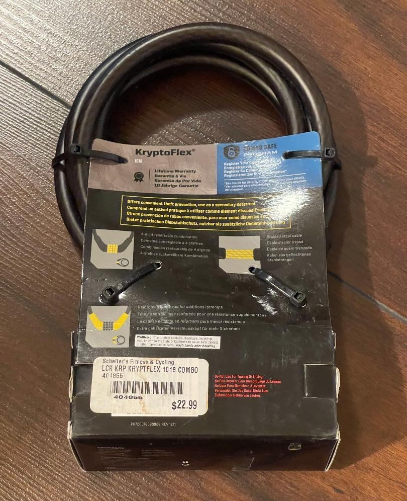 KRYPTONITE KryptoFlex Bicycle Lock - BRAND NEW