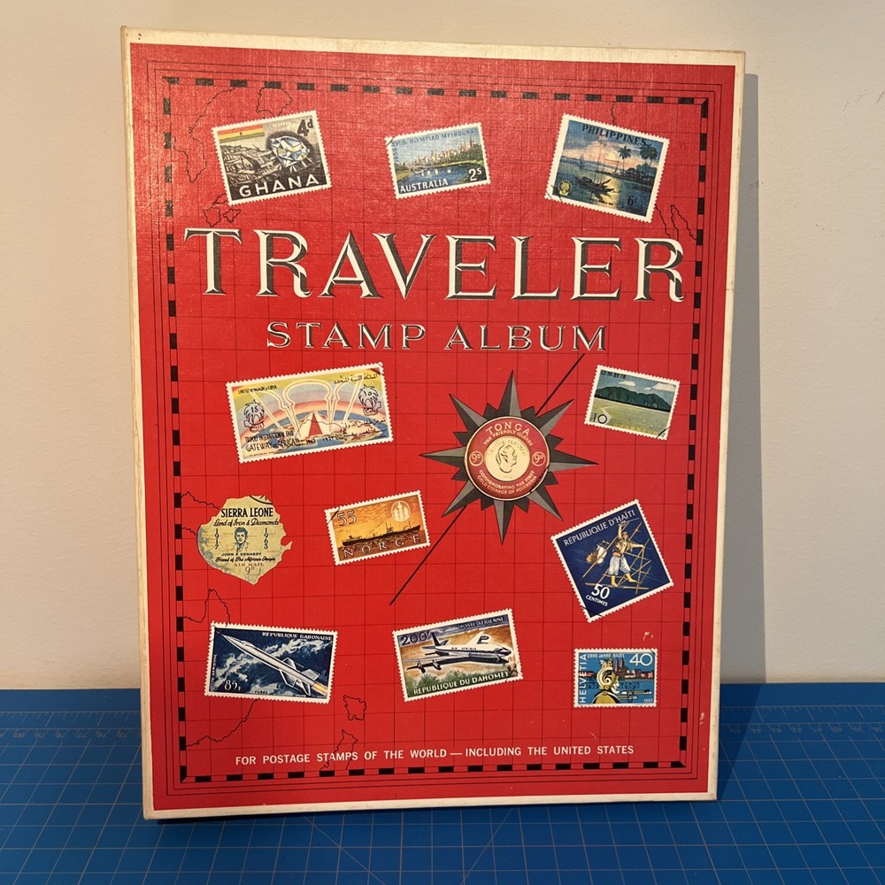 Traveler Stamp Album for Postage Stamps of the World H.E. Harris  1974
