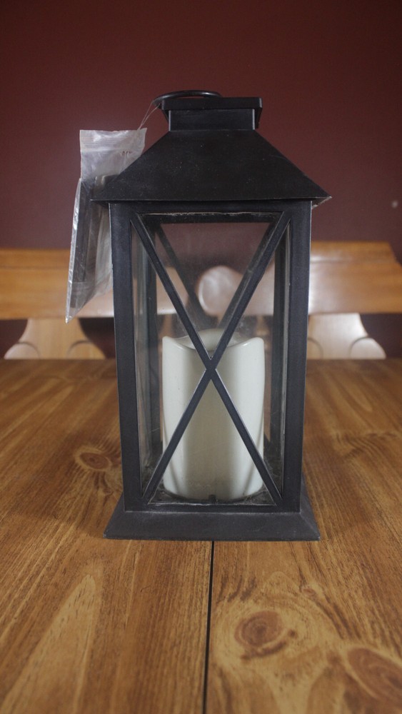 Alpine LED battery Powered Lantern w/ Remote & LED Candle