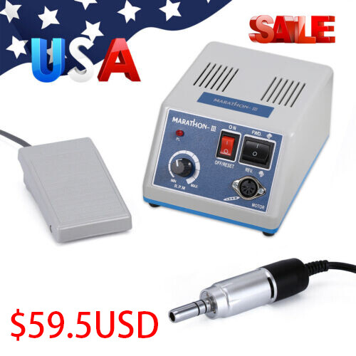 Dental Lab Marathon Electric Micromotor Polishing Unit + 35K rpm Motor Handpiece