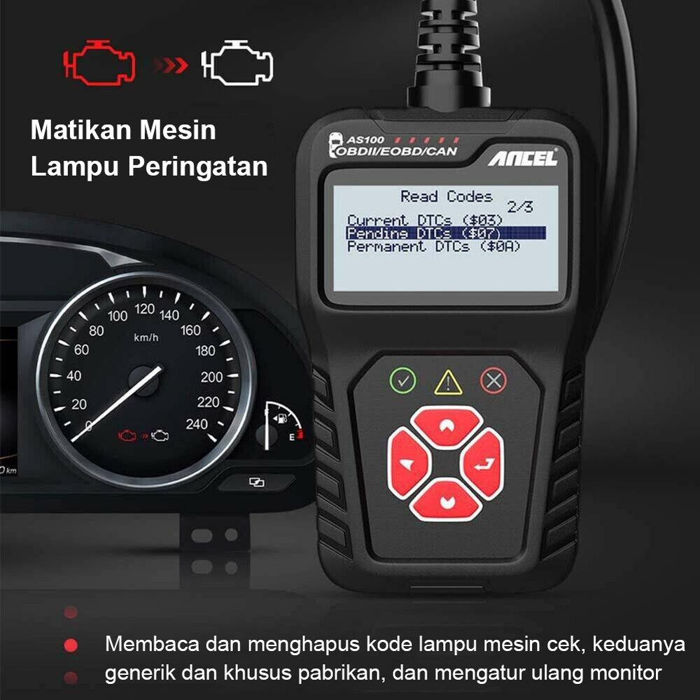Automotive Code Reader Car OBD2 Diagnostic Scan Tool Check Engine Light Shut Off