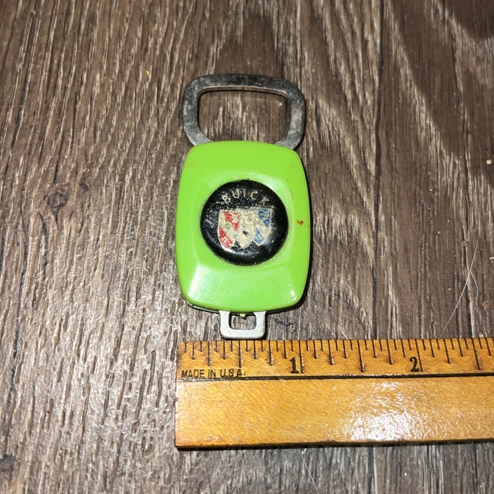 Vintage Buick Keychain Green Plastic