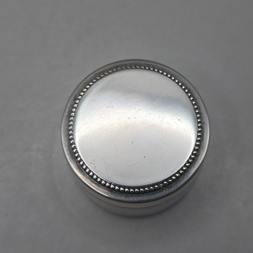 Antique Continental 800 Silver Vanity Pot/Small Box