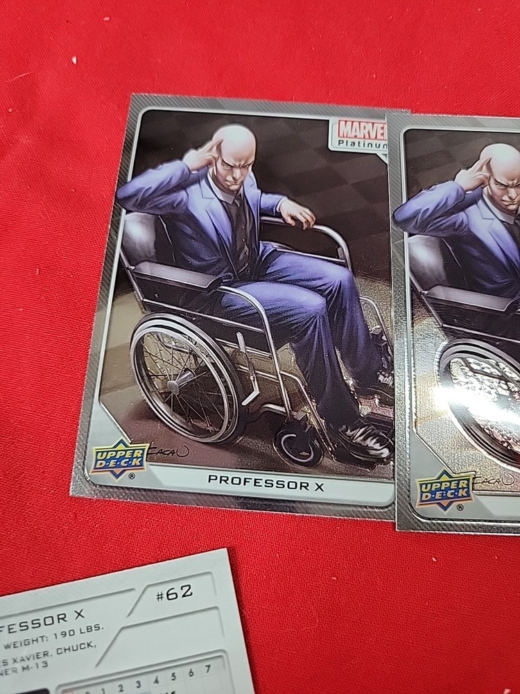 Upper Deck Marvel Platinum Professor X 3 Total Cards
