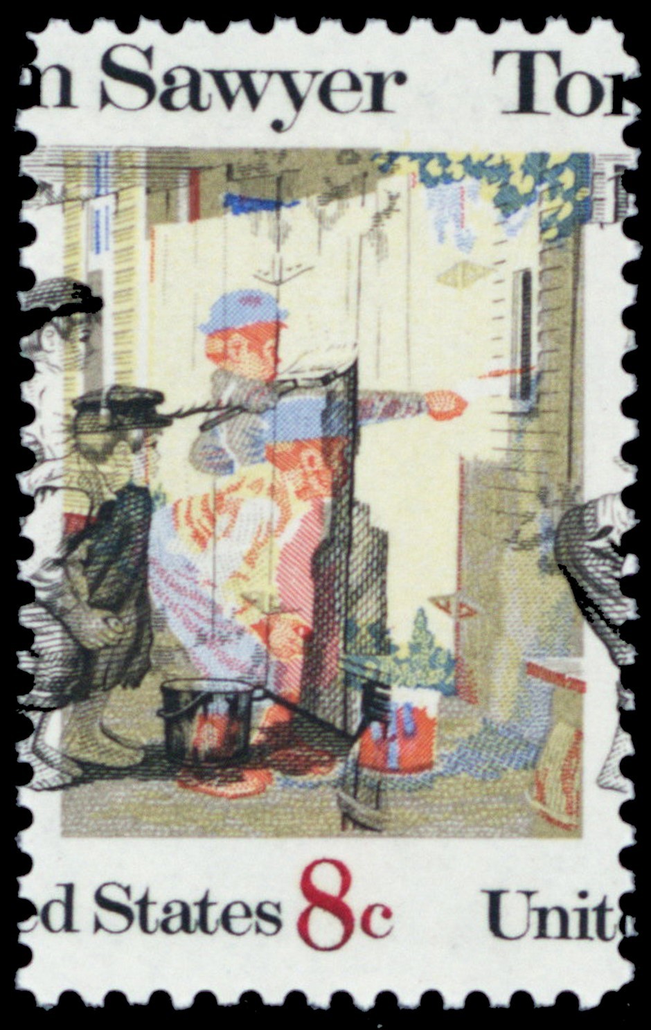 1470, MNH 8¢ Tom Sawyer Amazing Large Color Shift Error - Stuart Katz