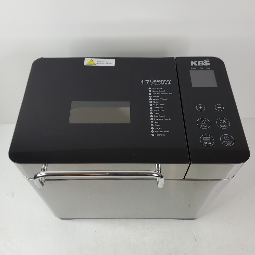 KBS Pro Bread Machine Maker 2 Lb 17-in-1 Automatic Breadmaker MBF-010