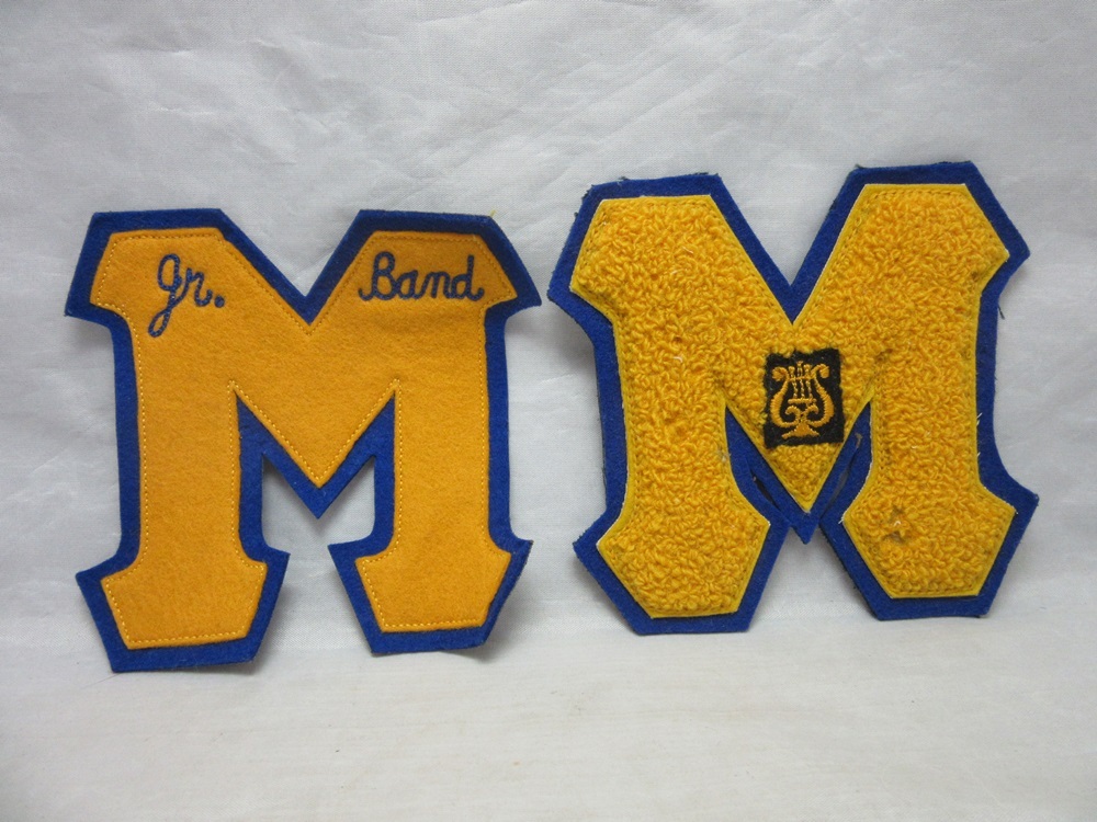 2 Vintage Junior Band uniform patches