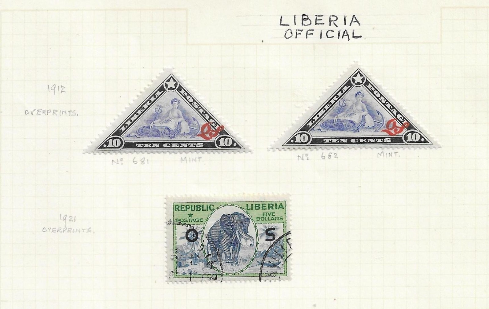 Liberia Earlier Collection on Pages & Cards