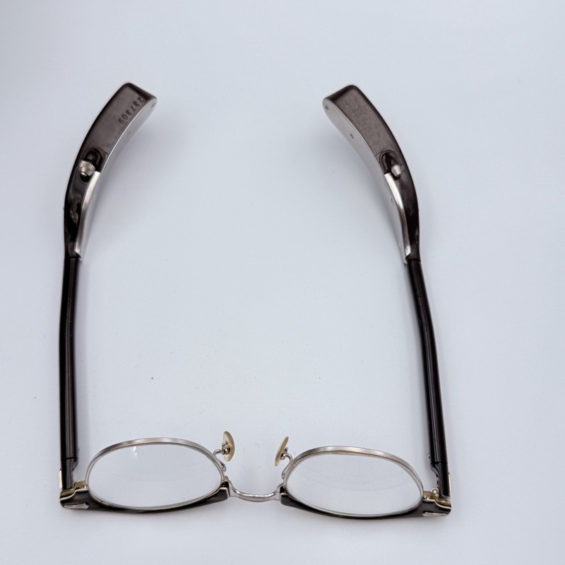 Vintage Beltone SLIMETTE Hearing Aid Eyeglasses 1/10 12K GF Browline Frames