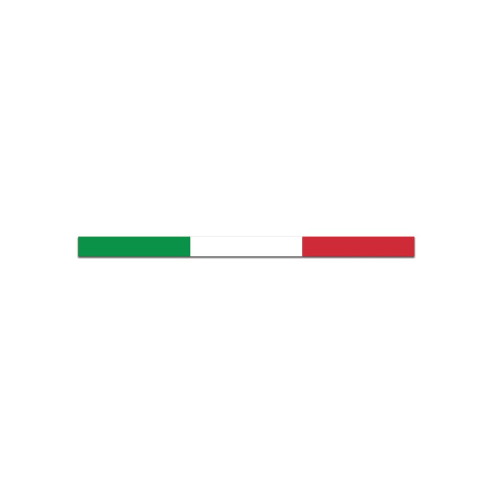 Thin Italian Flag Stripe Sticker Decal