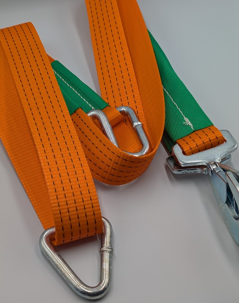 Orange Winching Assistance Straps Webbing Winch Brother - Even Pull System