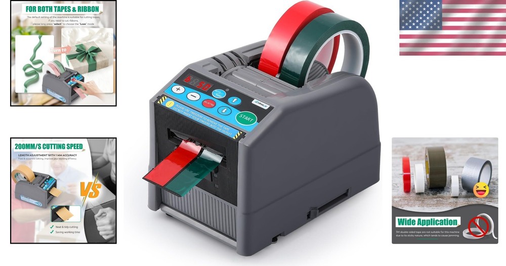High-Efficiency Automatic Tape Dispenser - Safe & Easy Operation for Workspaces