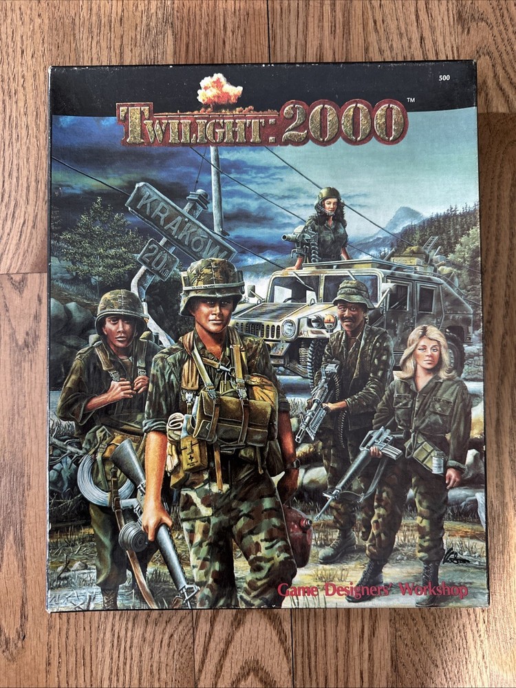 Twilight 2000 Roleplaying Game Box Set GDW 1984 Complete except missing dice
