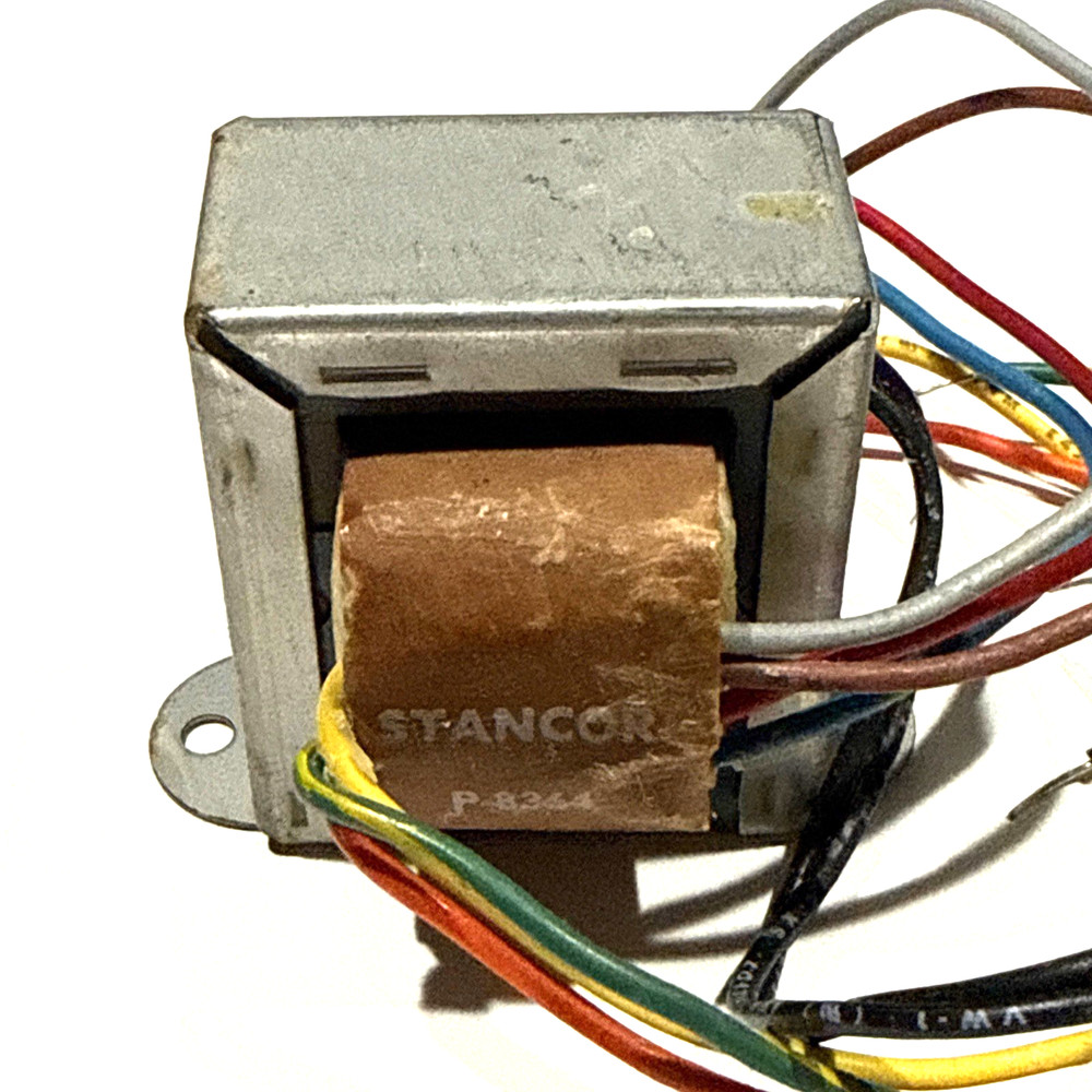 TRANSFORMER input ~117V  , output:  2 x ~12VAC + 1 x ~6.5  + 6.5 VAC  (20 VA )