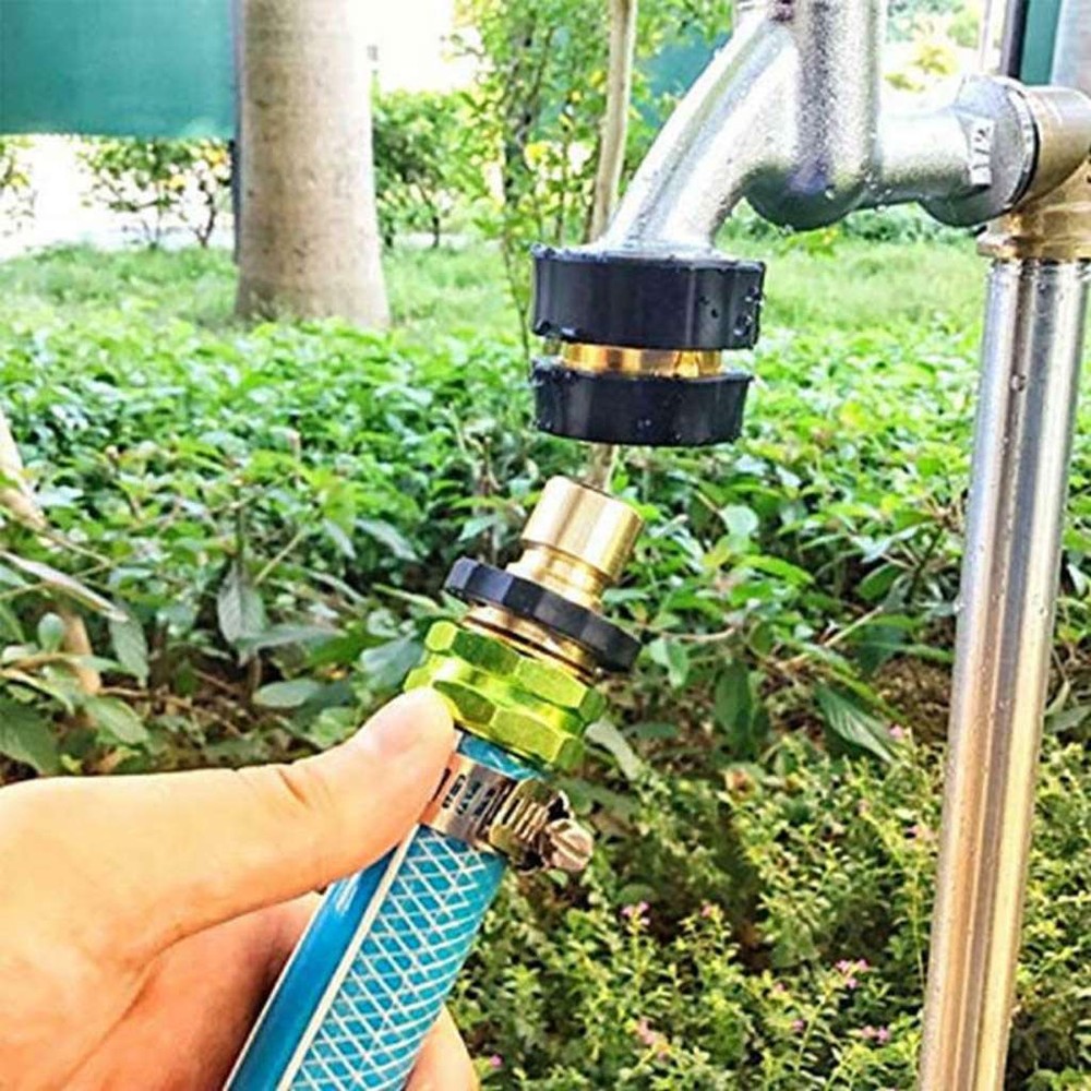 3/4'' Garden Hose Quick Connect Solid Brass Quick Connector Garden Hose Fitting