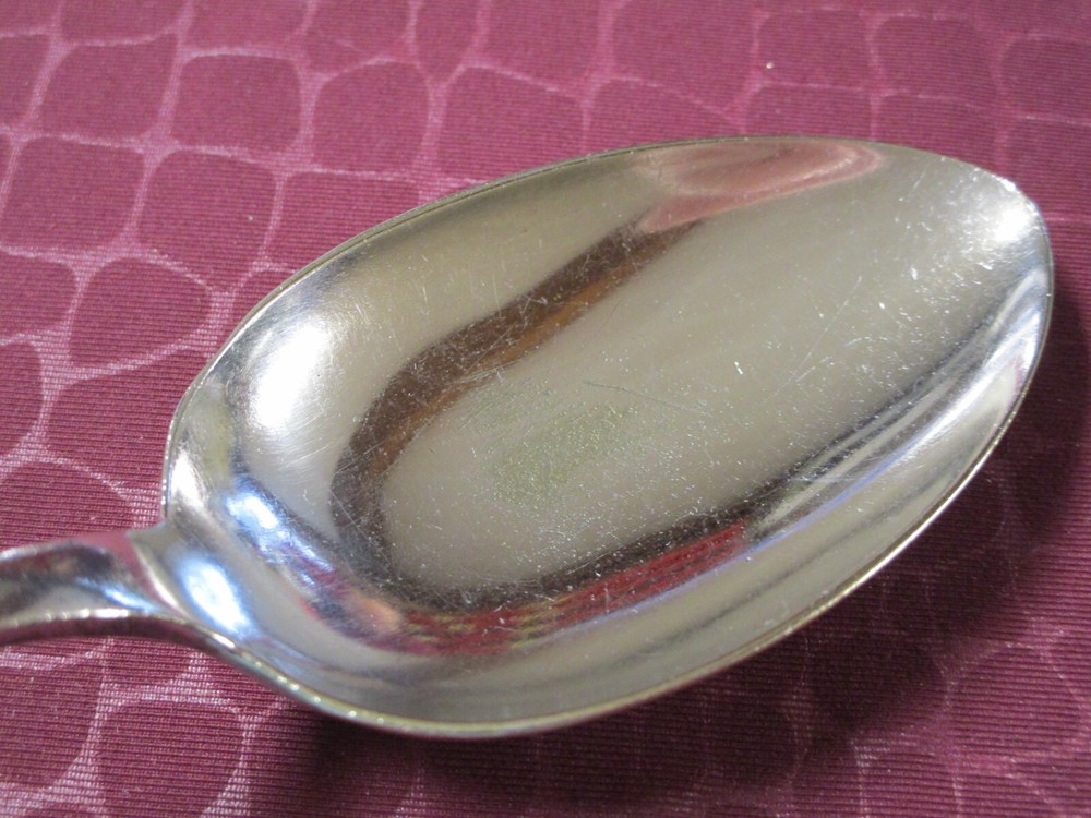 Scandinavian Table Serving Spoon Hammered Look No Monograms