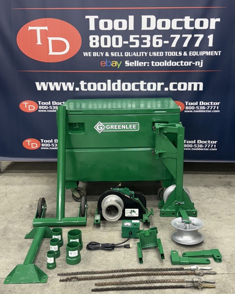 Greenlee 6001 6000 LBS Super Tugger Cable Puller Set *GREAT SHAPE* #2