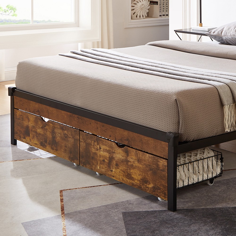 QUEEN BED DRAWERS DJYC1