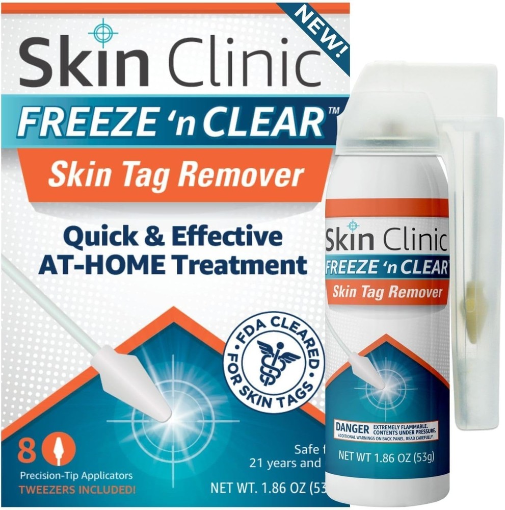 Effortless Skin Tag Treatment Kit - 8 Precision Tips, -Cleared Solution