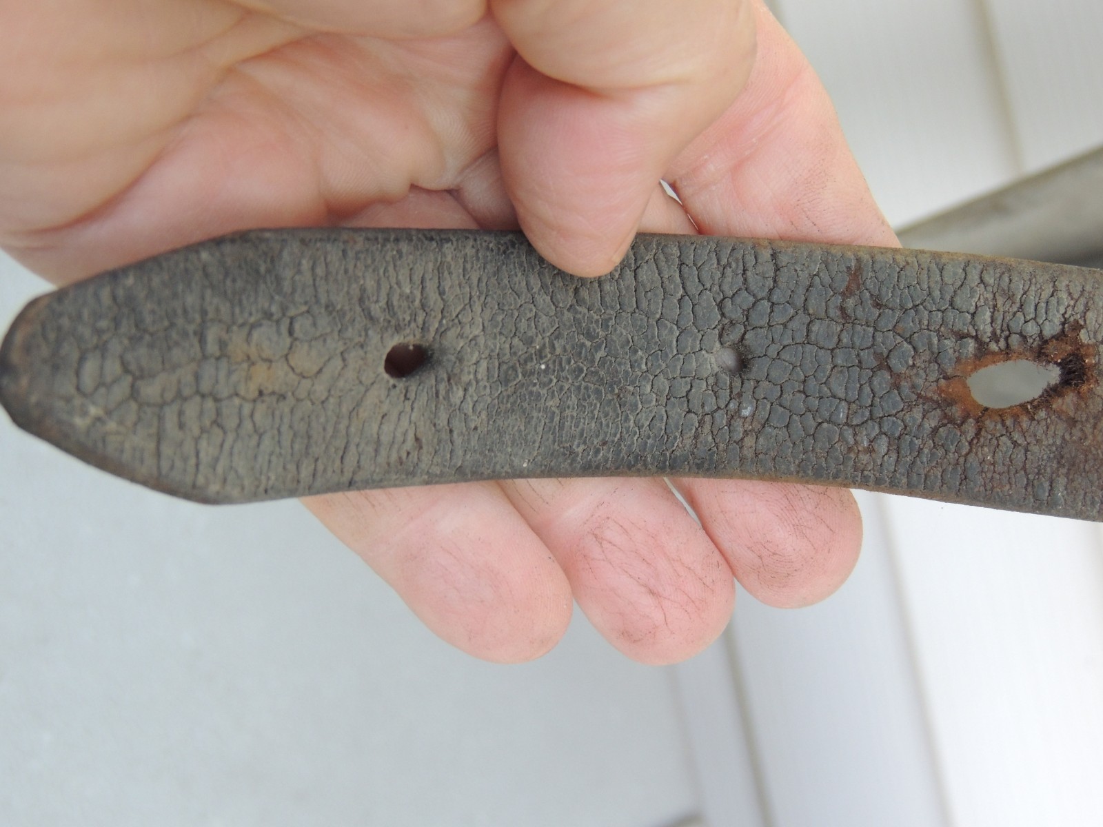 Antique Prosthetic Peg Leg Civil War Era 1860's w/ Leather Straps, 38" Tall