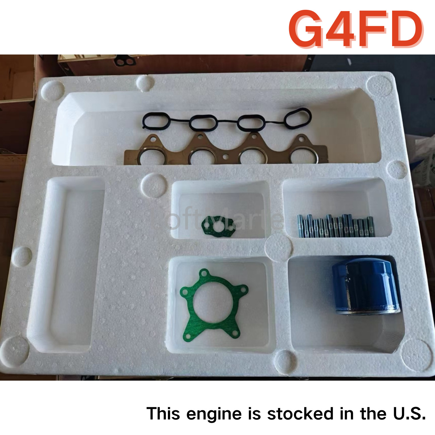 G4FD 1.6L Engine Assy Long Block 1591CC GAS For Hyundai Kia Rio Soul 2012-2019