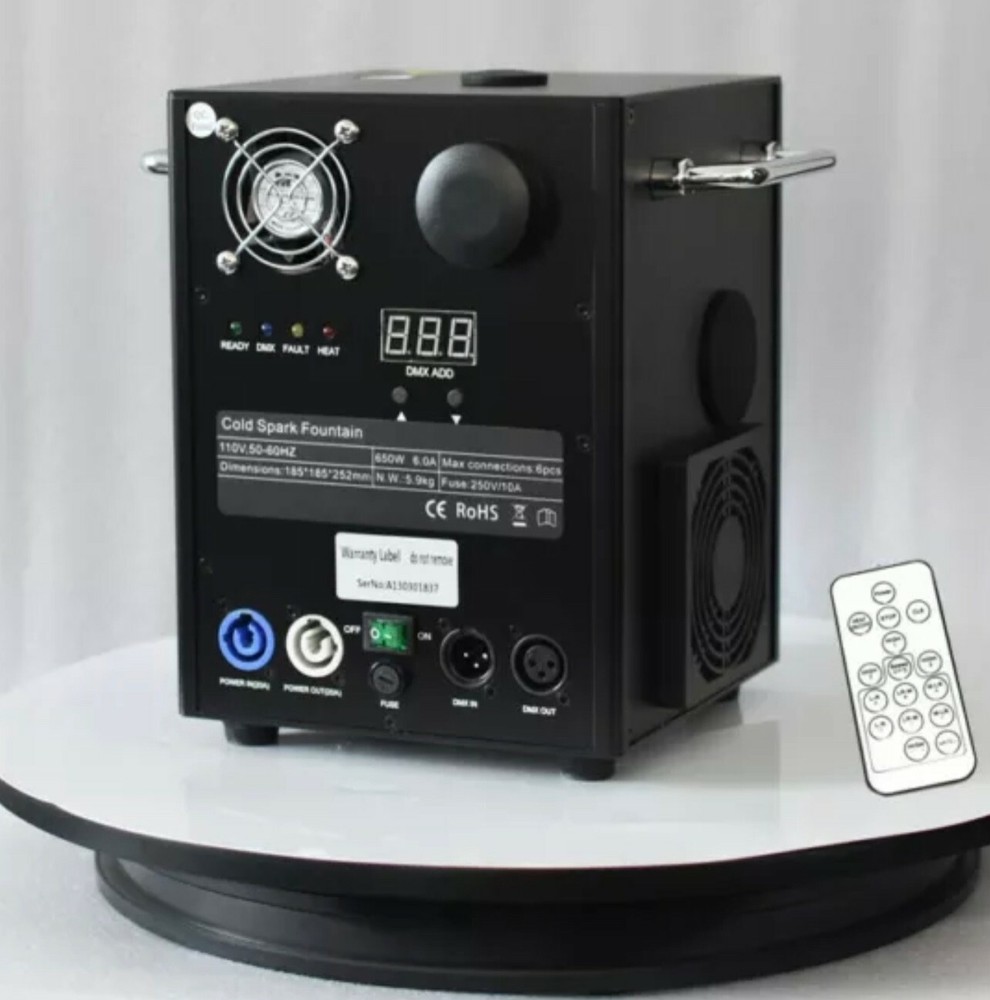 650W COLD SPARK Machine DMX 512 Remote Control STAGE LIGHT SHOW Firework Machine