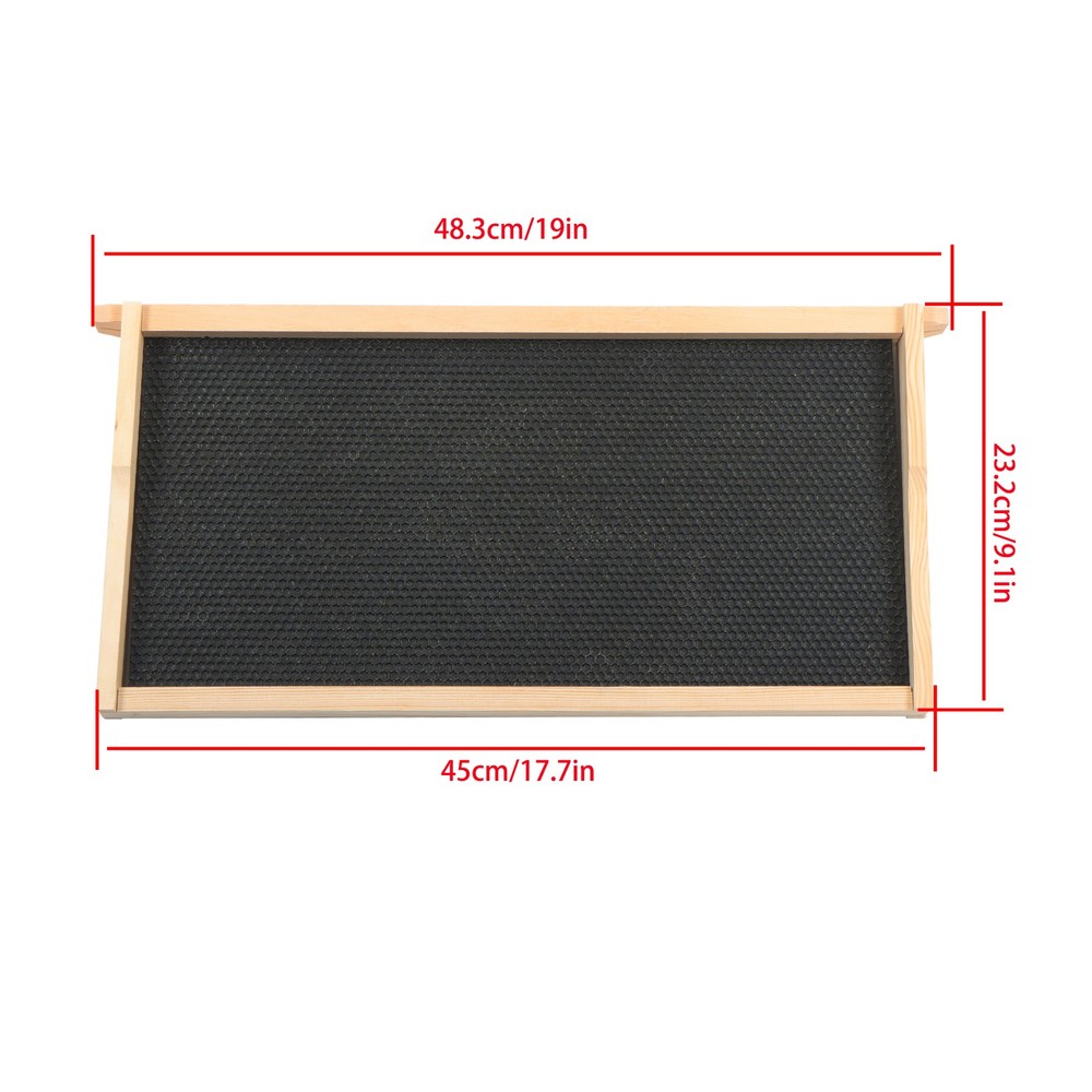 4 Layer 10 Frame Bee Hive Beeswax Coated Includes Beehive Frames and Foundations