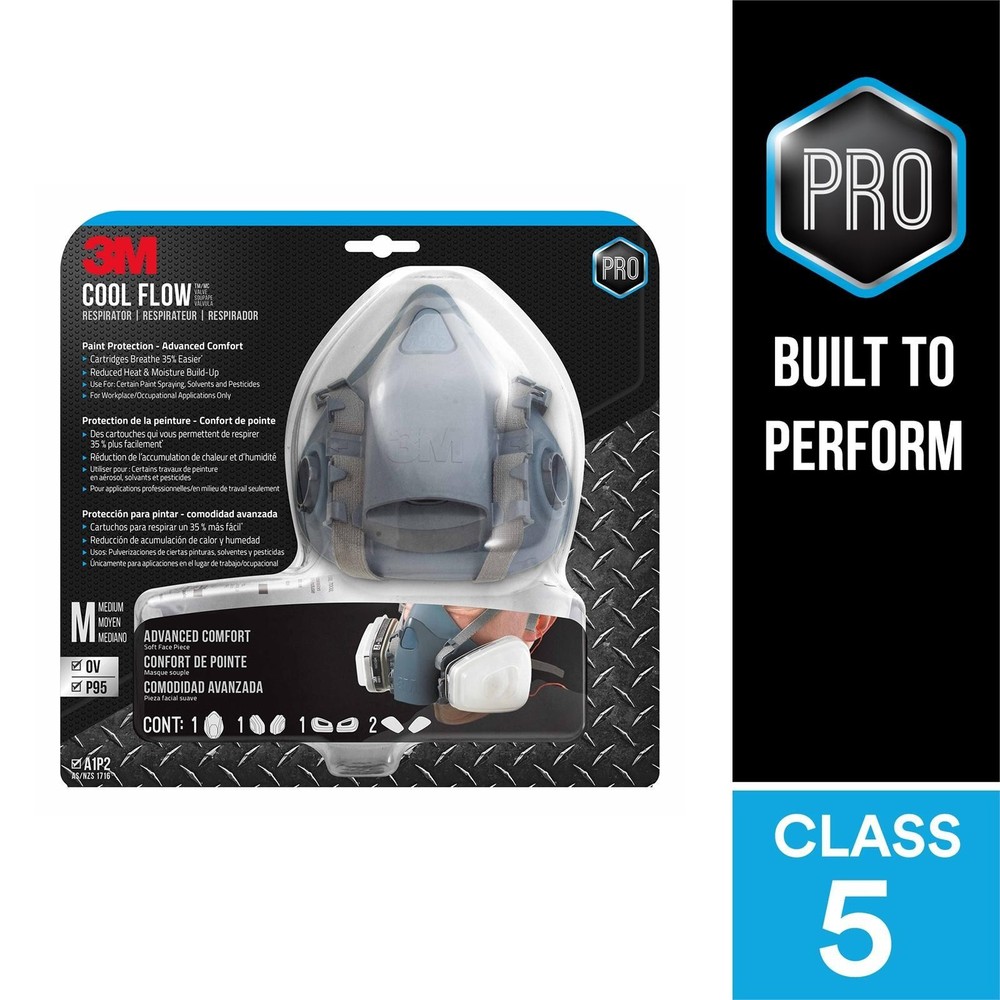 3M Professional Painters Reusable Respirators With Cool Flow Valve