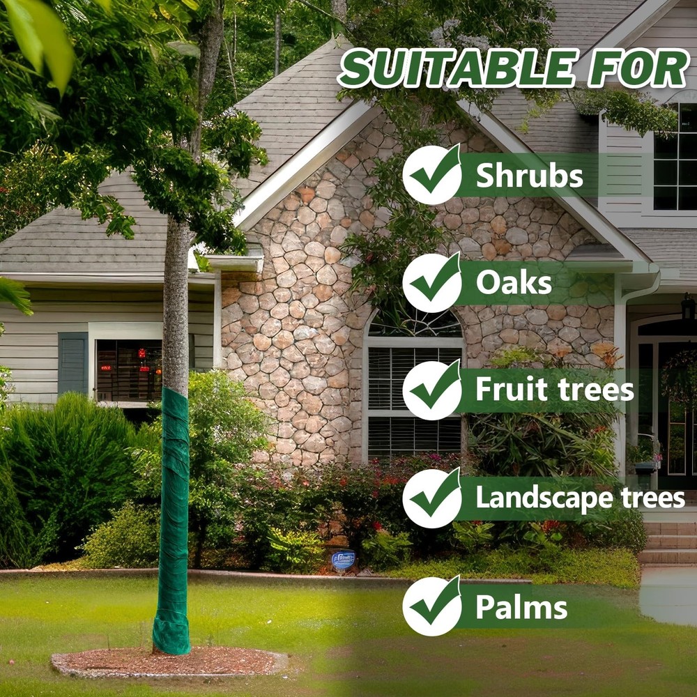 65Ft Tree Wrap 1 Pack(Total 65Ft), 3-Layer, 4.7" Width, Trunk Protector, Brea...