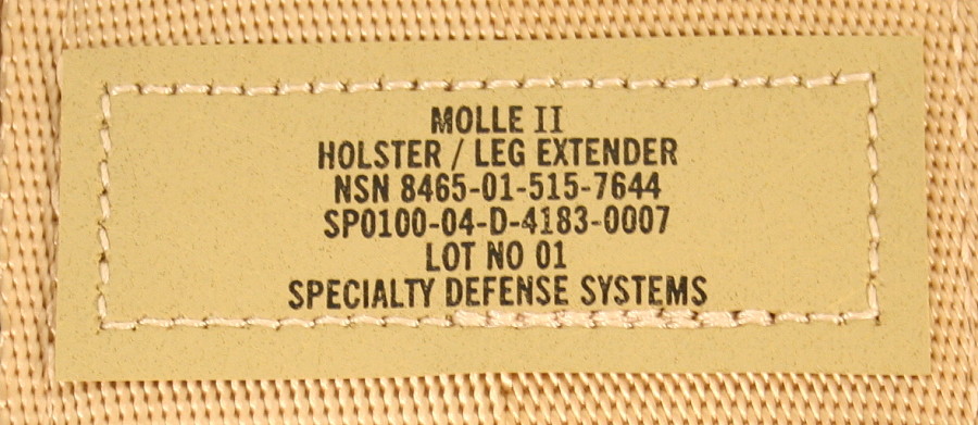 Desert Tan MOLLE Drop Leg Extender NEW Military Issue Holster Platform Alice NIB