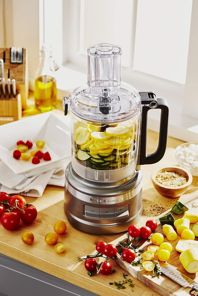 KitchenAid RRKFP0919CU 9 Cup Plus Food Processor - Contour Silver, Used