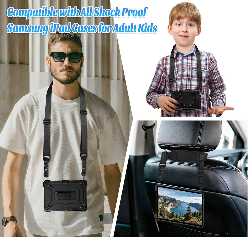 Padded Ipad Binocular Camera Shoulder Strap, Nylon Neck Lanyard Strap for Tablet
