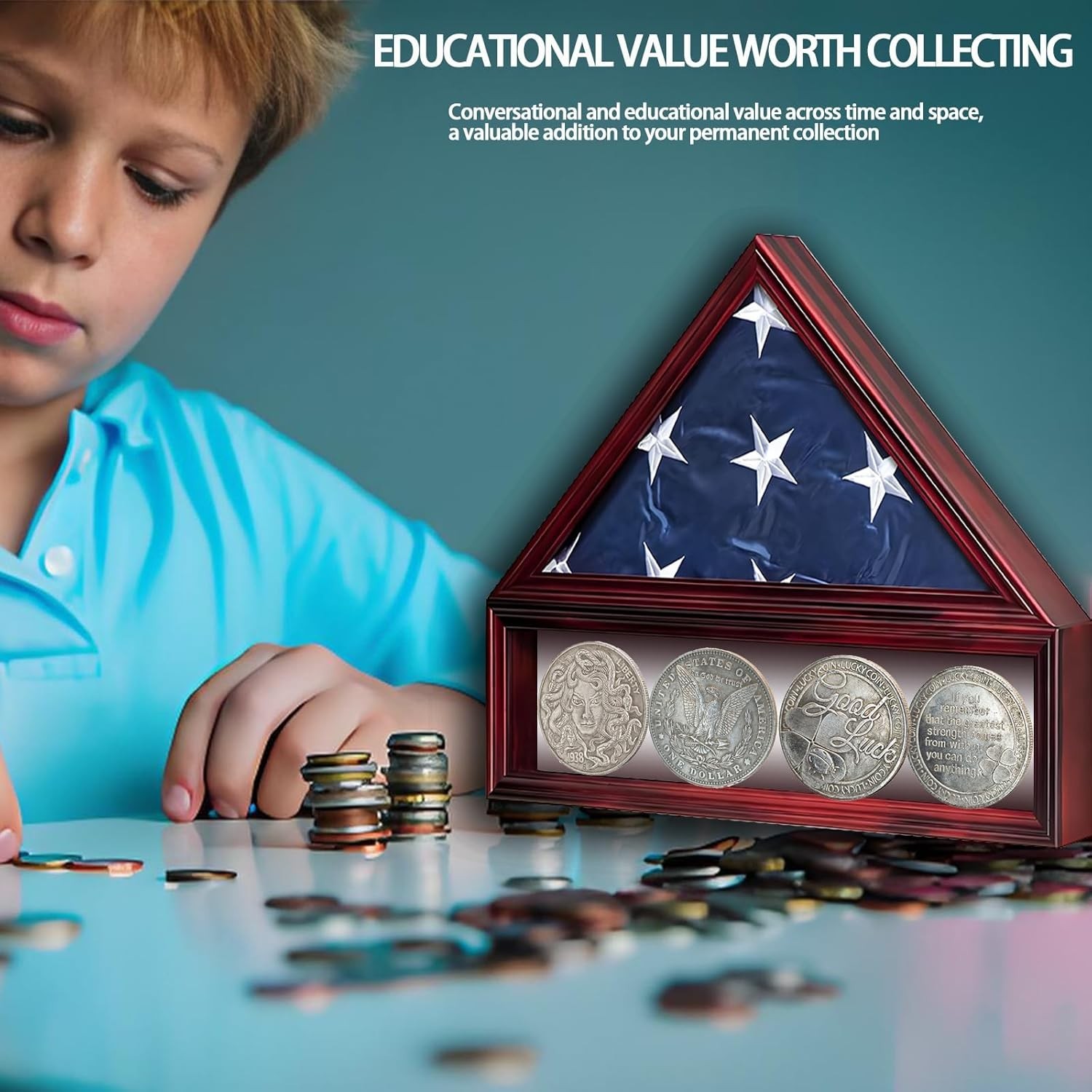 Antique Liberty Indian Head Ten Dollar Coin - Uncirculated Morgan Silver Dollar