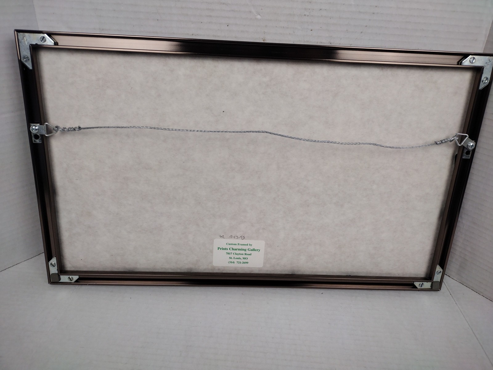 ROLLING THUNDER by ROBERT WEST Artist Signed Railroad Art 1993 Vintage Framed