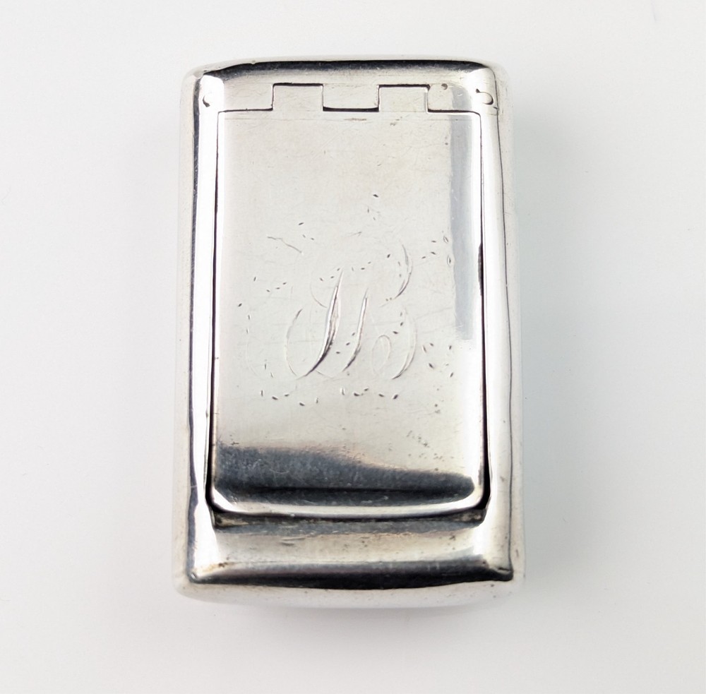 Antique Georgian sterling silver snuff box