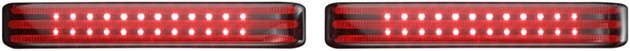 Custom Dynamics ProBeam Seq LED Saddlebag Lights Chrome Red/Smk #PB-SBSEQ-SS6-CS