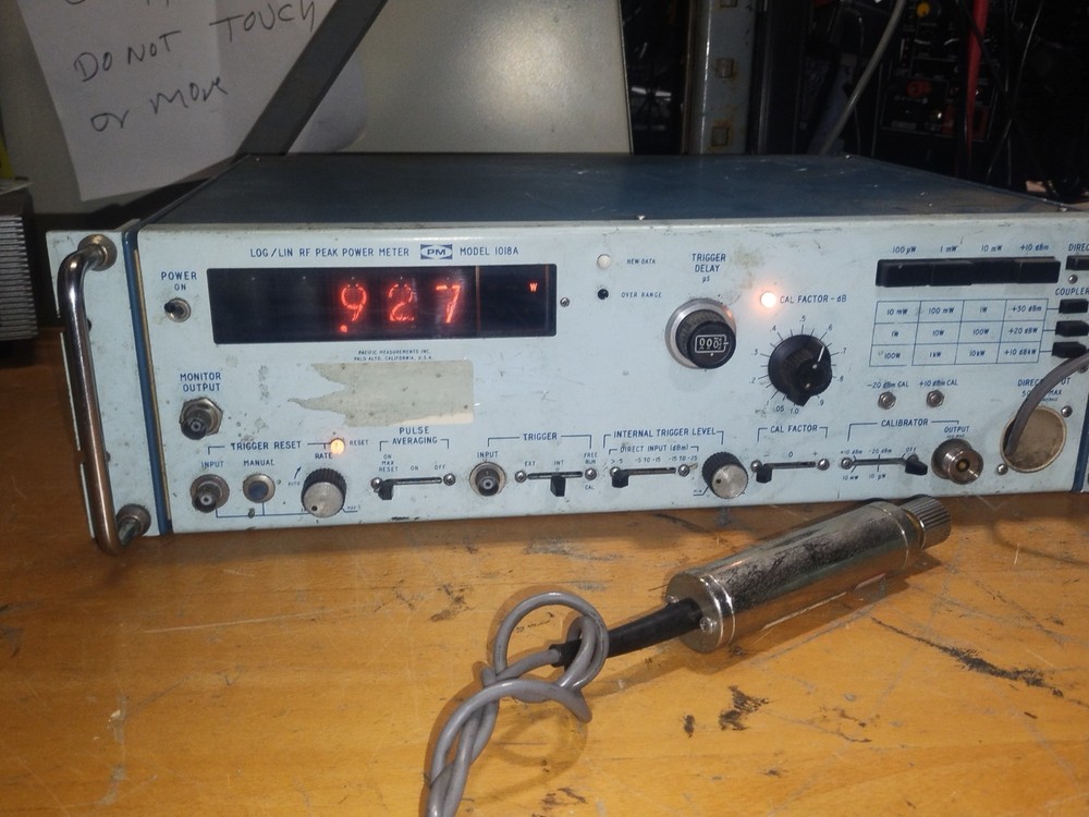 PACIFIC MEASUREMENTS INC LOG/LIN RF PEAK POWER METER 1018A