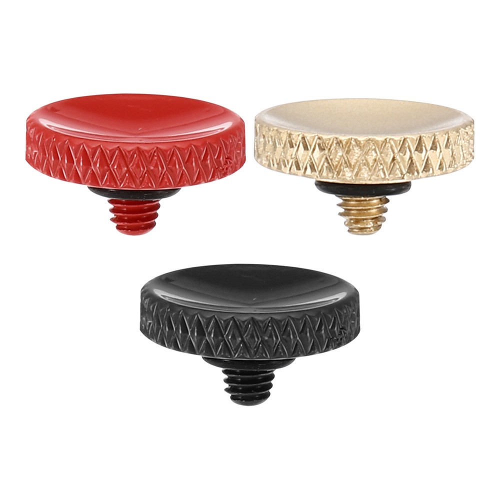 3pcs Camera Shutter Button Shutter Release Button Knurled Red Matte Golden Black