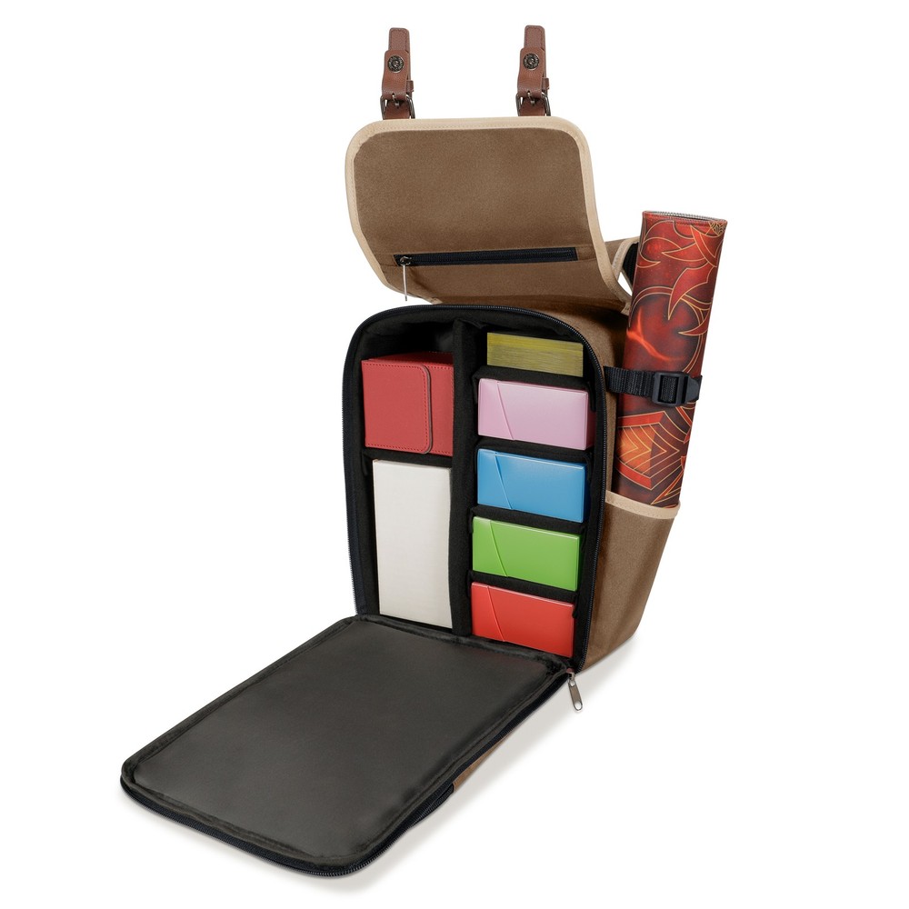 ENHANCE Designer Edition Small MTG Backpack with Customizable Interior (Tan)
