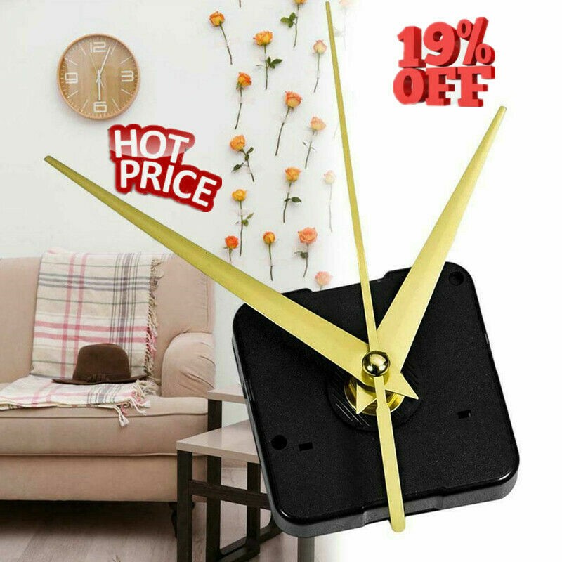 .Silent Large Wall Clock Quartz Clock Movement Mechanism Hands Tools Clock P4E1