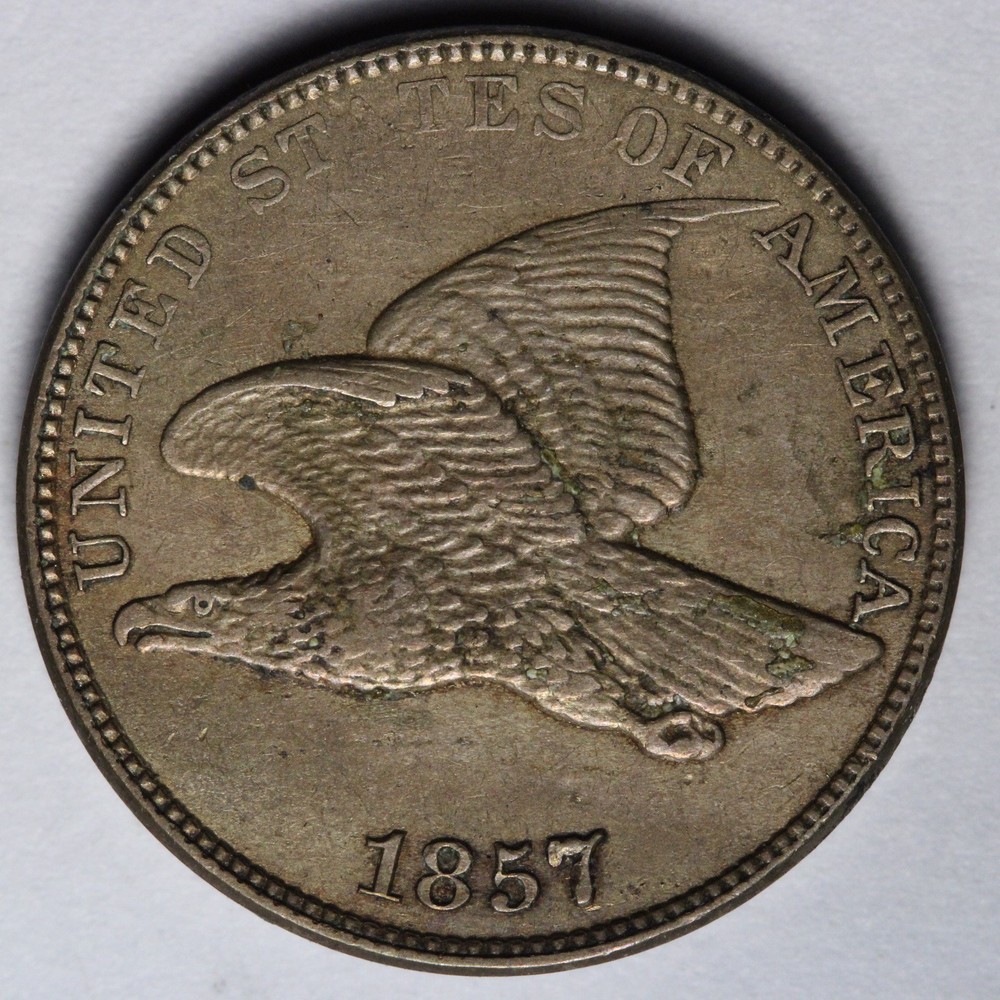 1857 Flying Eagle Cent Penny AU E136 DWFR