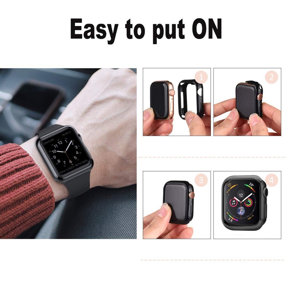 For Apple Watch 2/3/4/5/6/7/SE Case Screen Protector Cover 38/40/42/44/41/45/49
