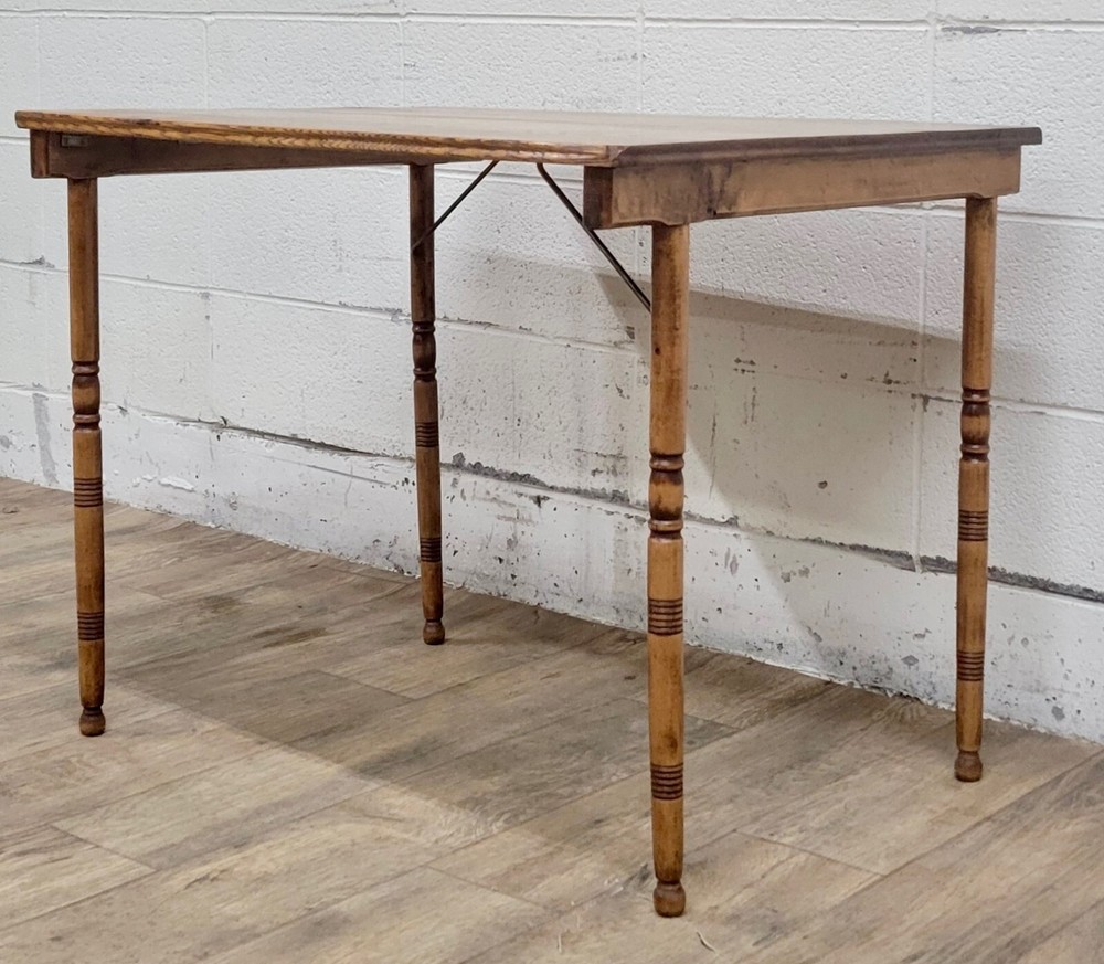 Antique American Folding Work Table Accent Table Sewing Table