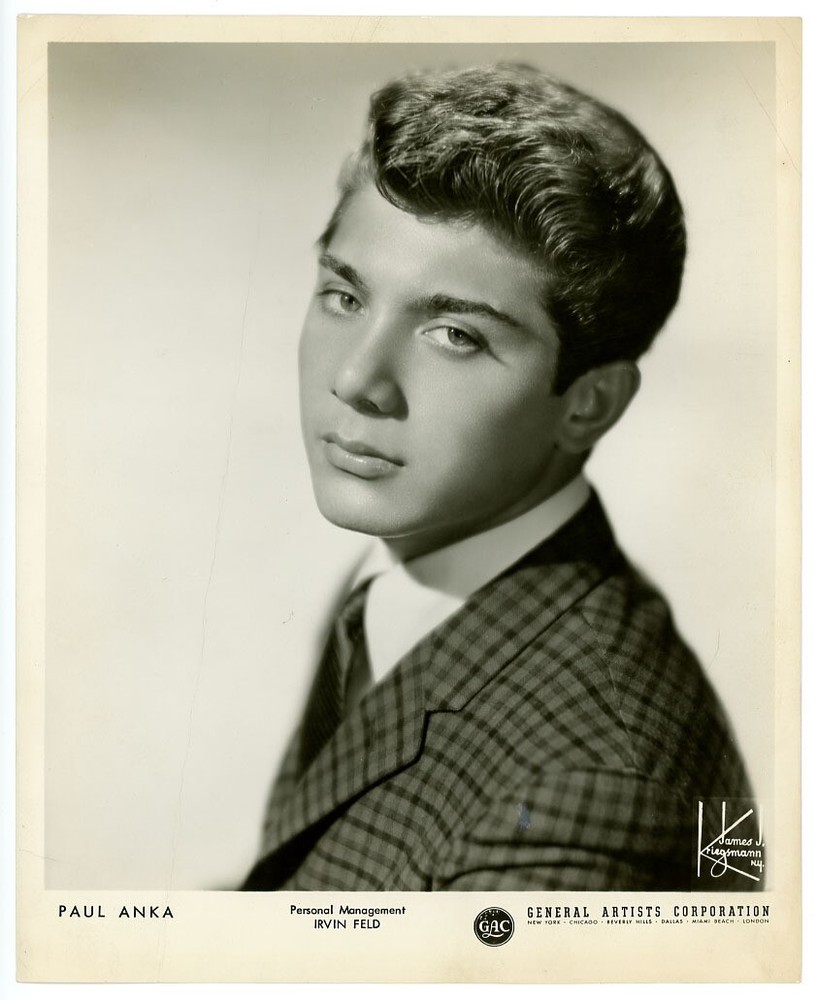 PAUL ANKA lot of 6 original 1960s publicity photos