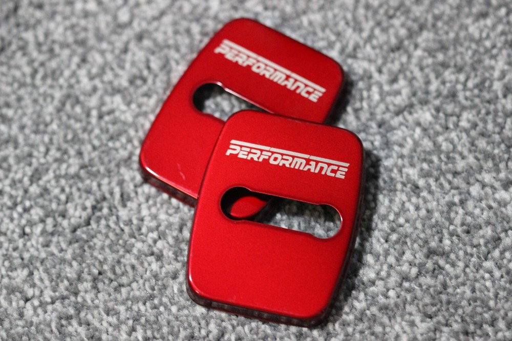 BMW 5 6 Series E60 E61 E63 X5 X6 E70 E71 Performance Red Door Lock Cover