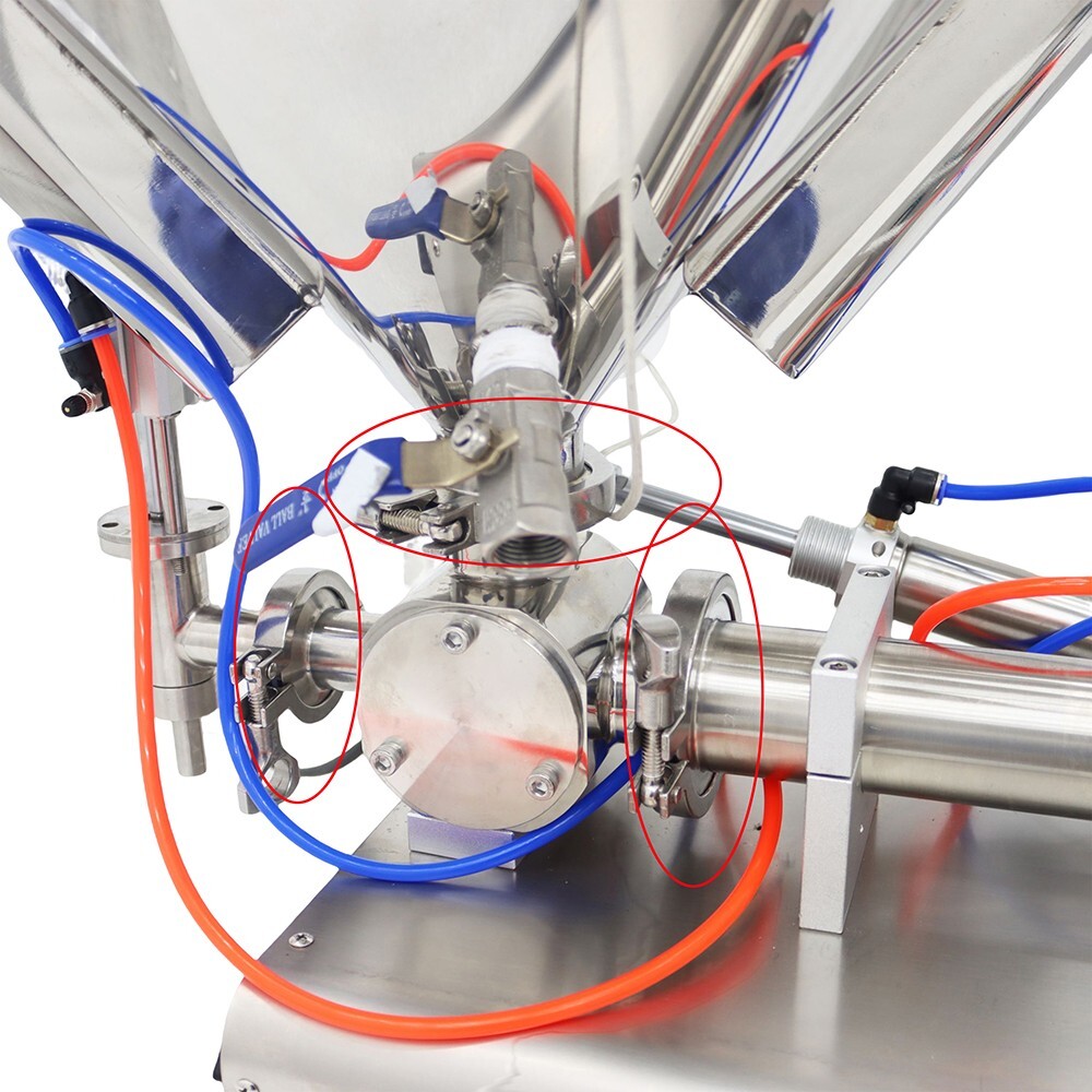 TECHTONGDA® Paste Liquid Filling Machine 10-100ml Mixing&Heating Function One