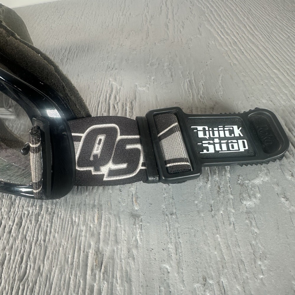 Oakley MX Goggles Black Frame Clear Lens Roko Quick Strap System